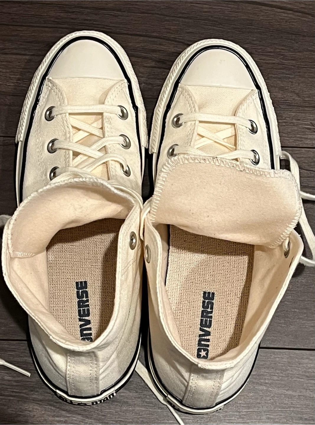コンバース オールスター ハイカット アイボリー 24.5cmの写真2枚目