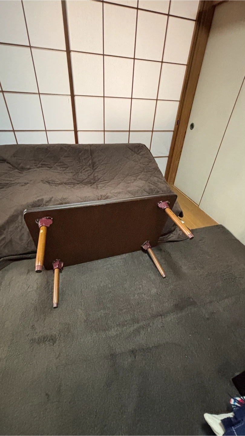 折りたたみローテーブル チェック柄の写真2枚目