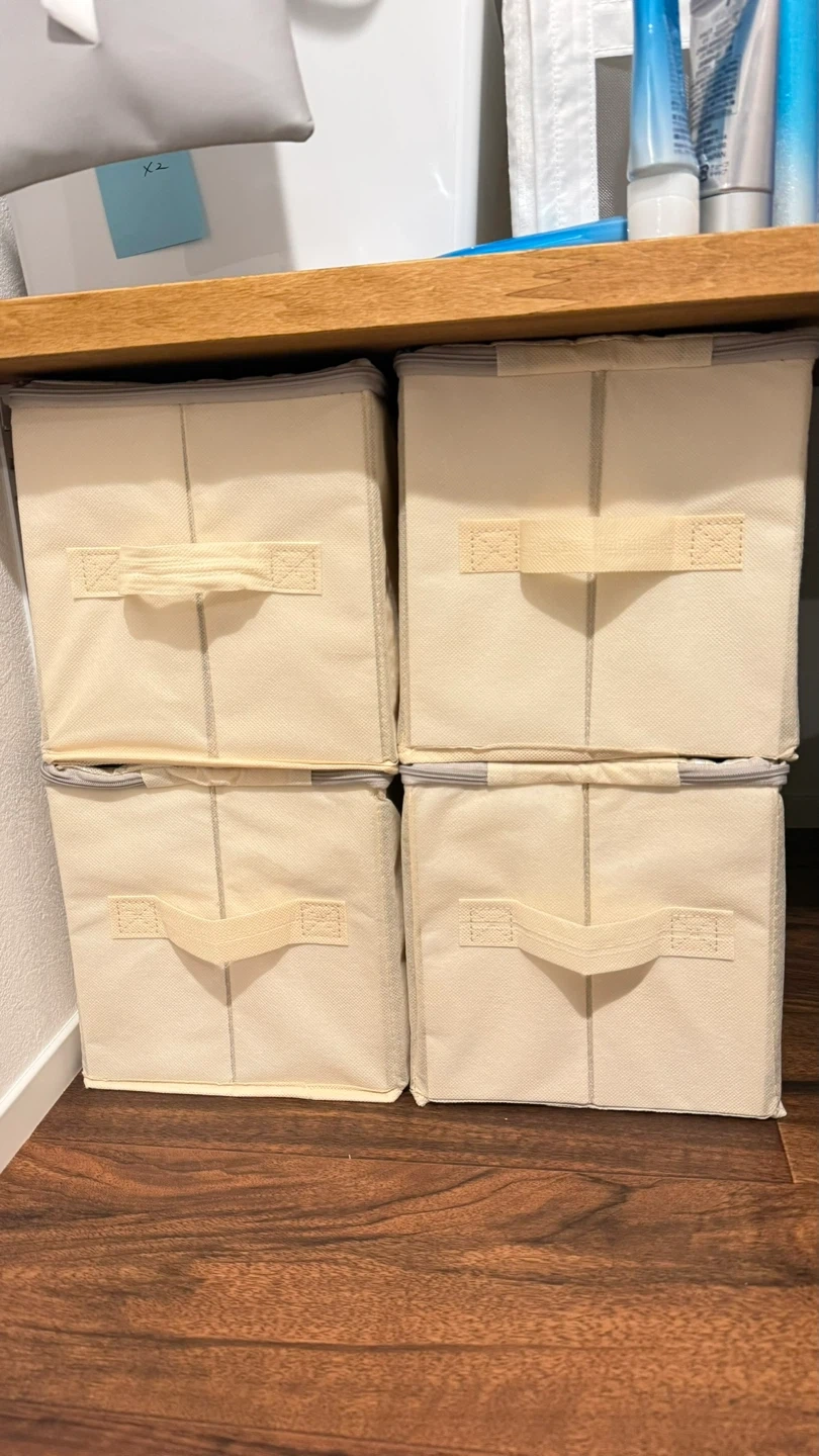 窓フタ付収納ケース 4個セット