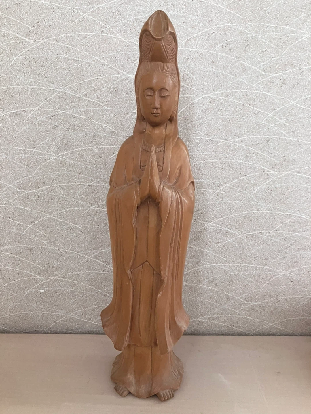 木彫り 観音菩薩像