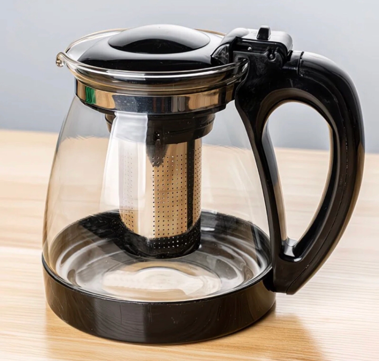 ガラス製ティーポット 茶こし付き