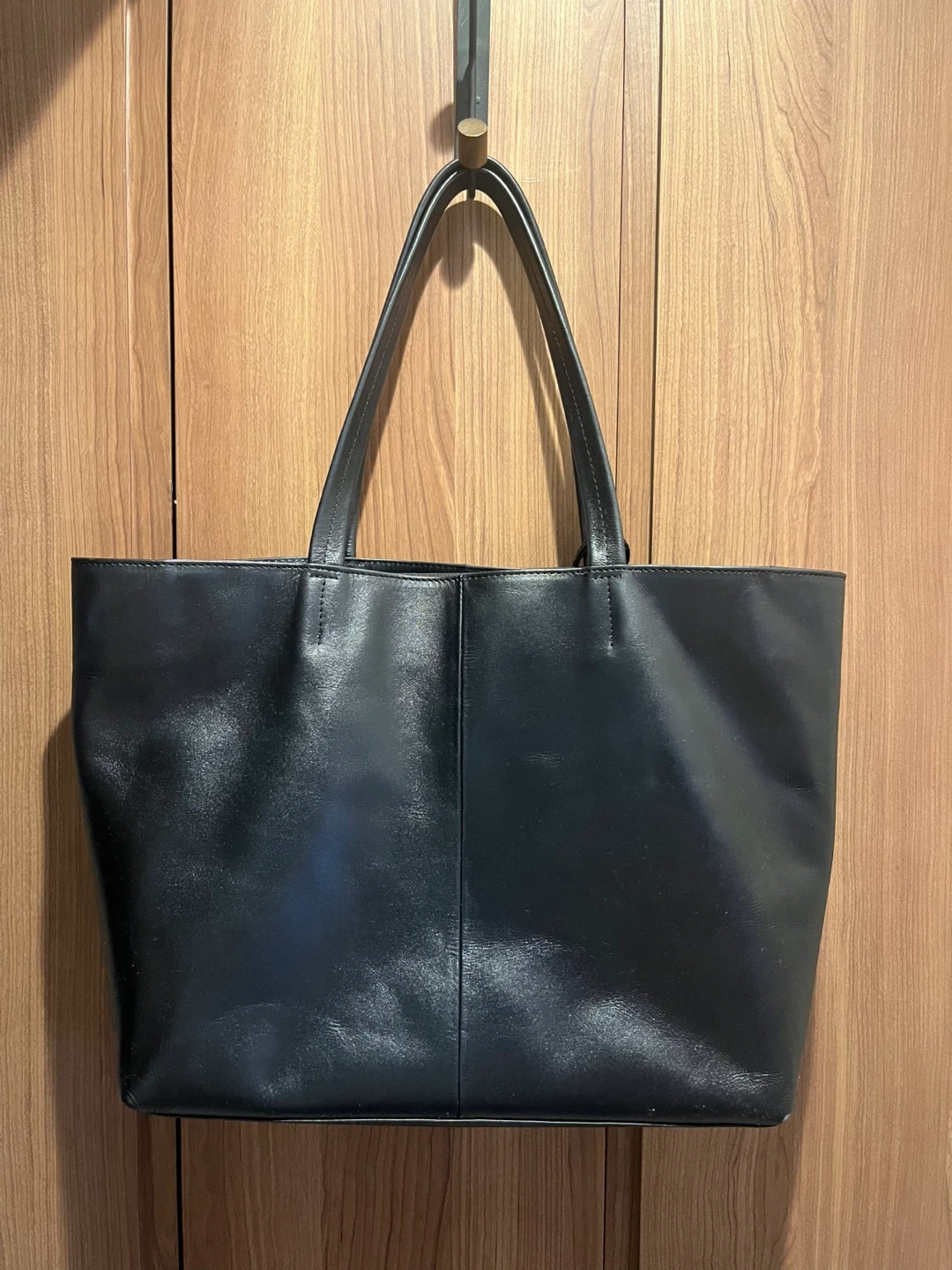 UNITED ARROWS green label relaxingFunctional トートバッグ ブラック A4サイズ対応の写真2枚目