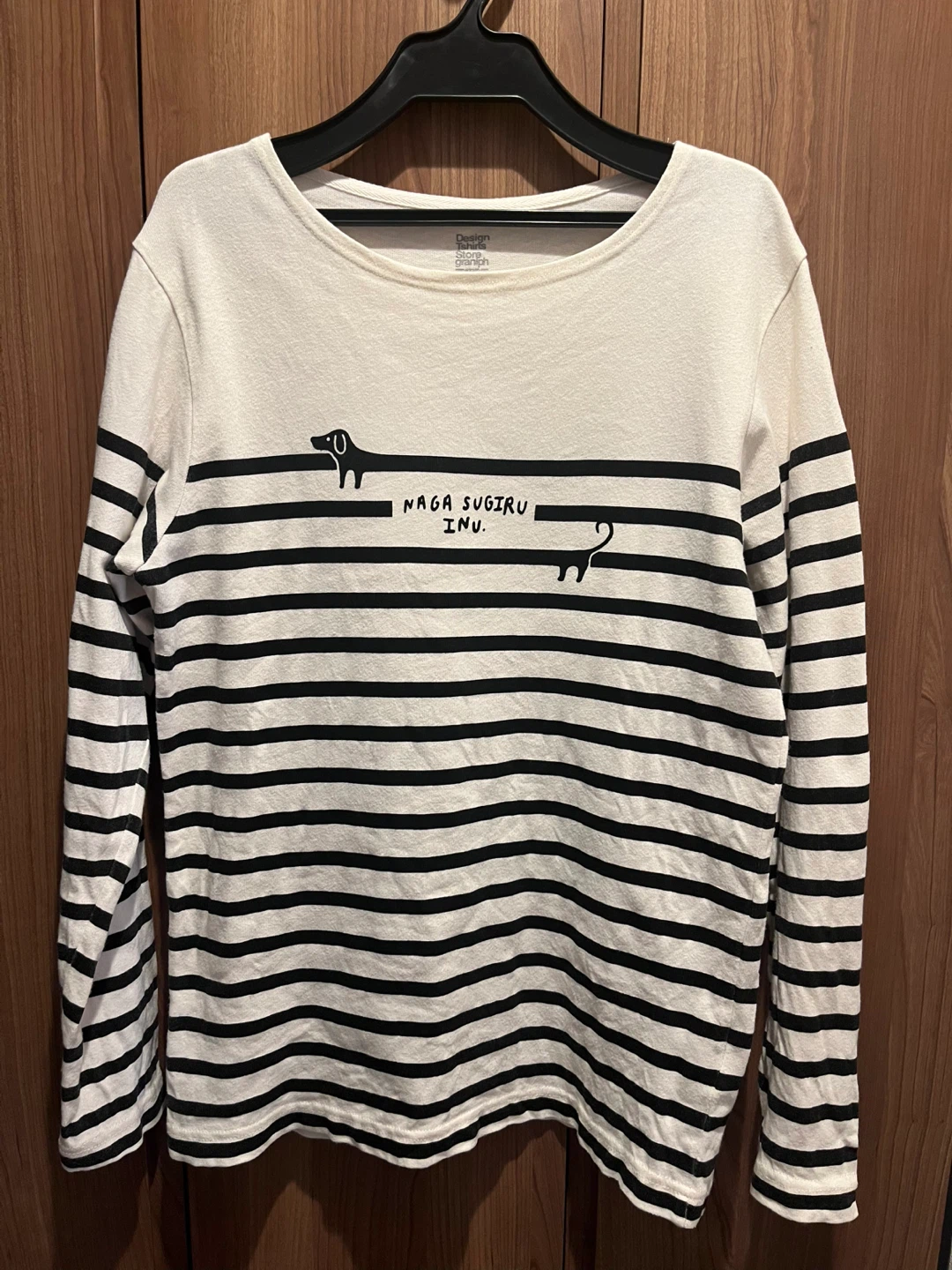 グラニフ Design Tshirts Store graniph ナガスギルイヌ 長袖Tシャツ