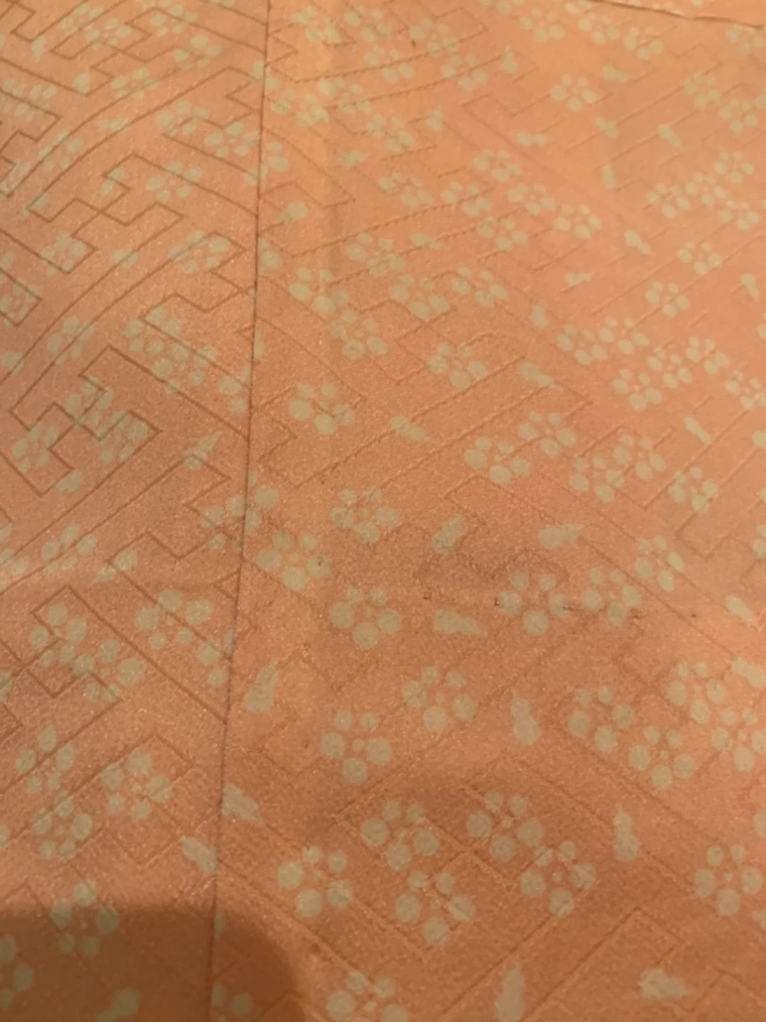 美品　正絹 長襦袢　梅花模様　ピンク色 長襦袢の写真3枚目