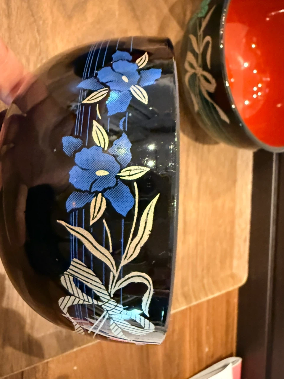 花柄 漆器 汁椀 6客セットの写真7枚目