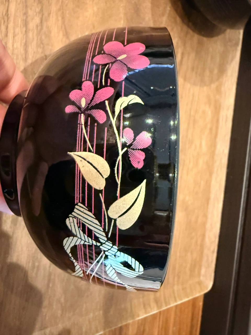 花柄 漆器 汁椀 6客セットの写真9枚目