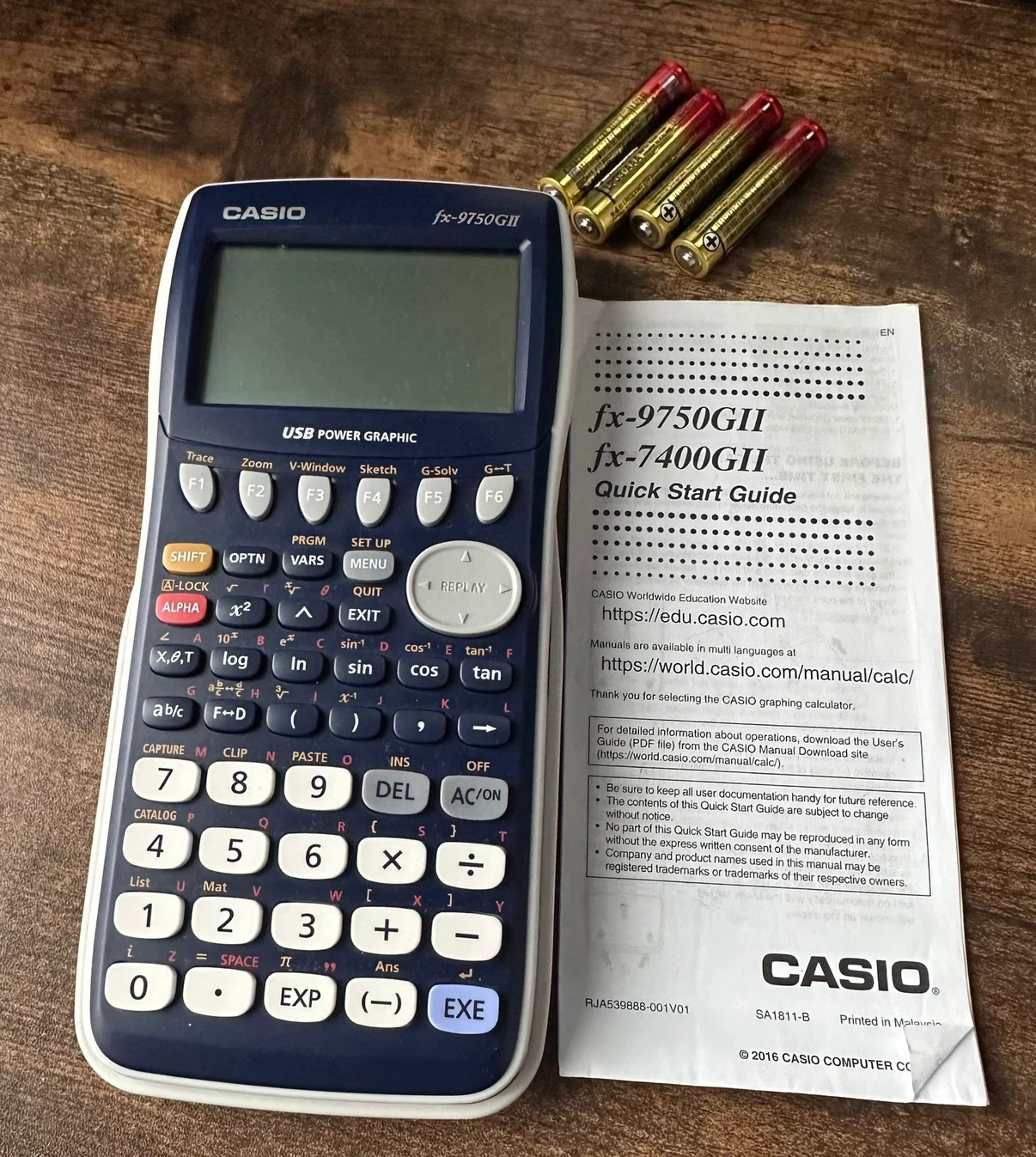 カシオ 関数電卓 fx-9750GII