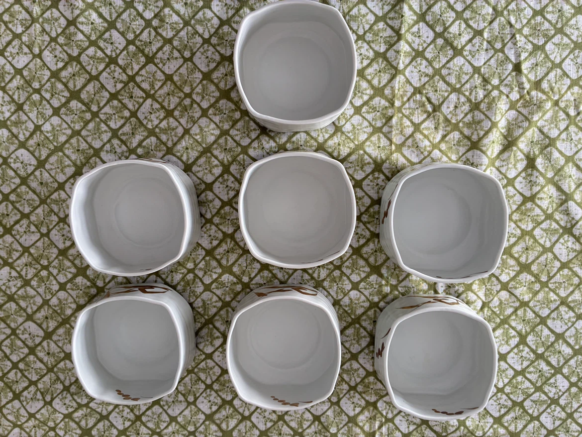 小鉢 7客セット 金彩 陶器の写真5枚目