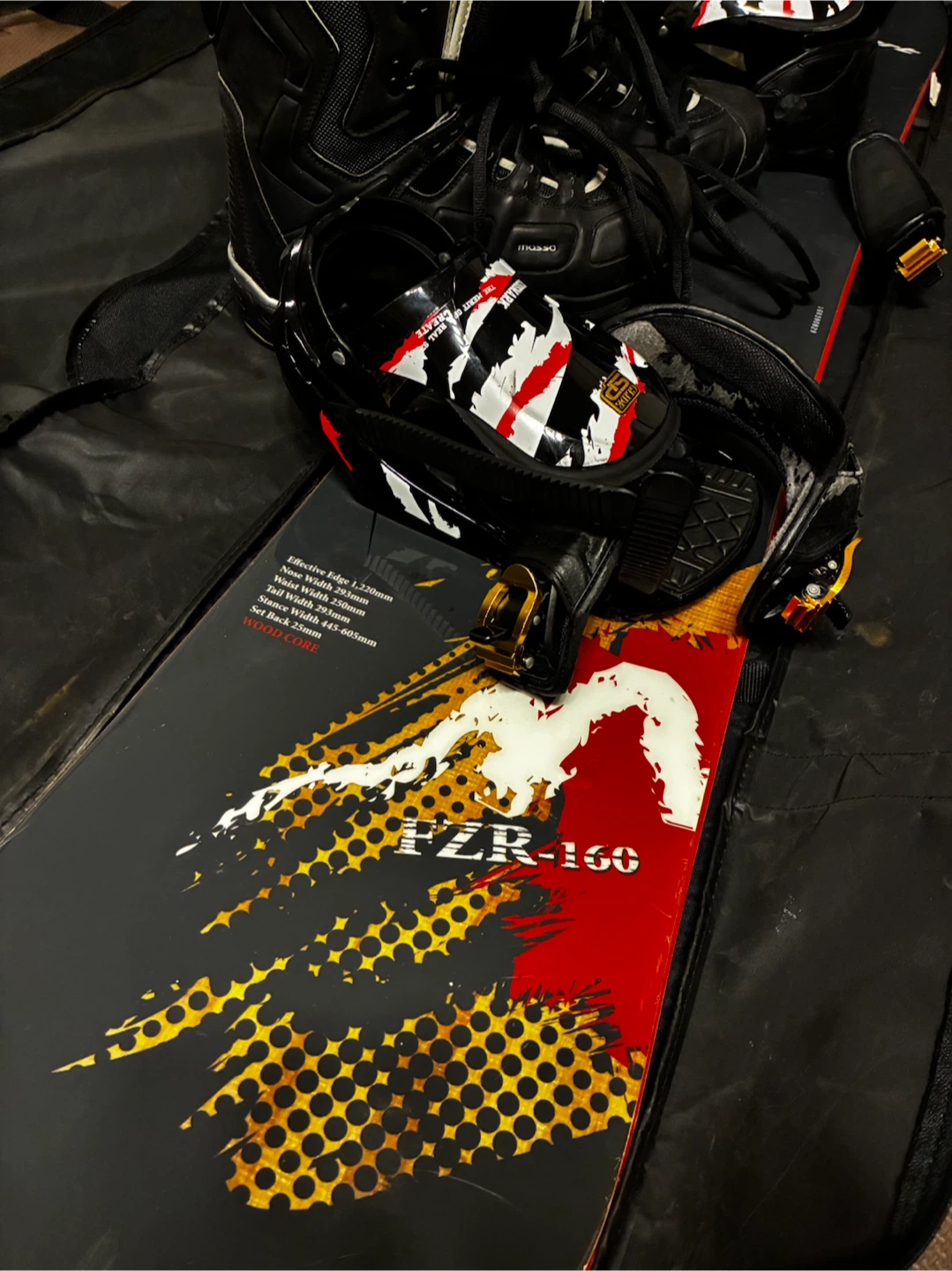ハート スノーボードセット FZR-160 ブーツ28cmの写真2枚目
