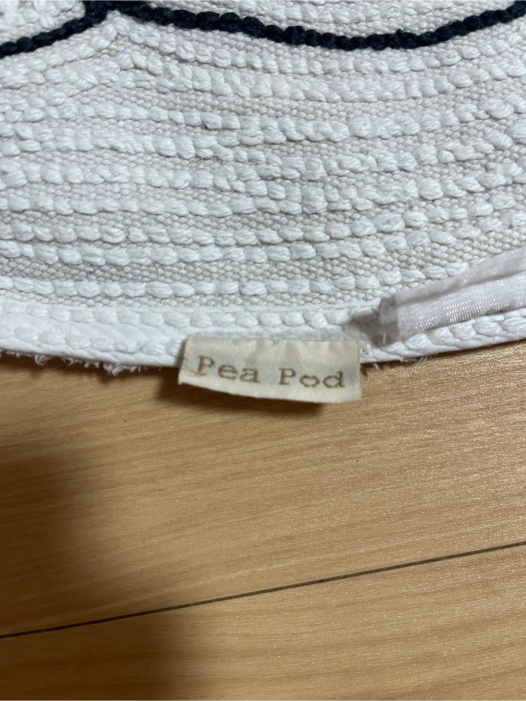 Pea Pod くま型 フロアマット ホワイトの写真7枚目