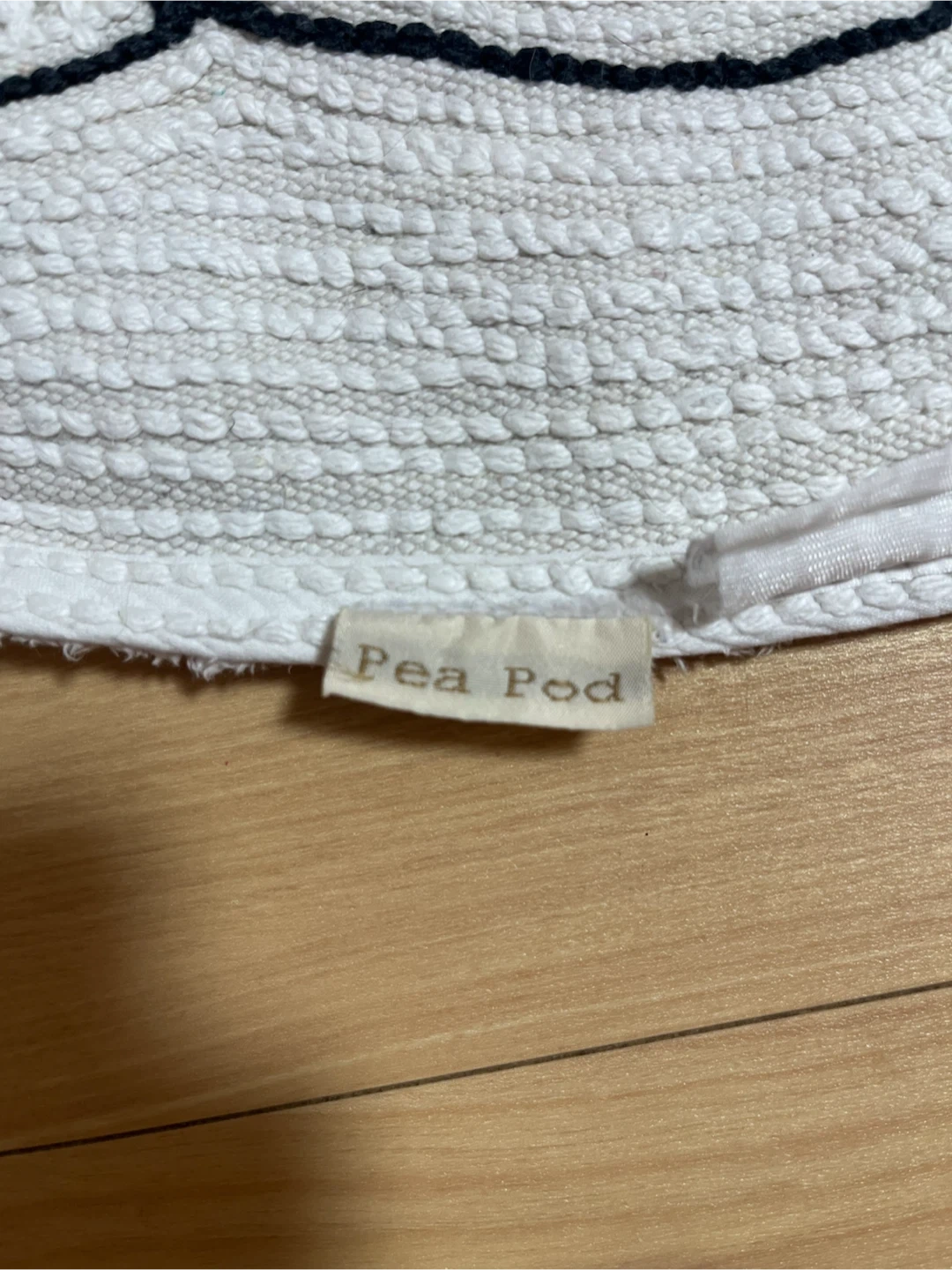 Pea Pod くま型 フロアマット ホワイトの写真7枚目