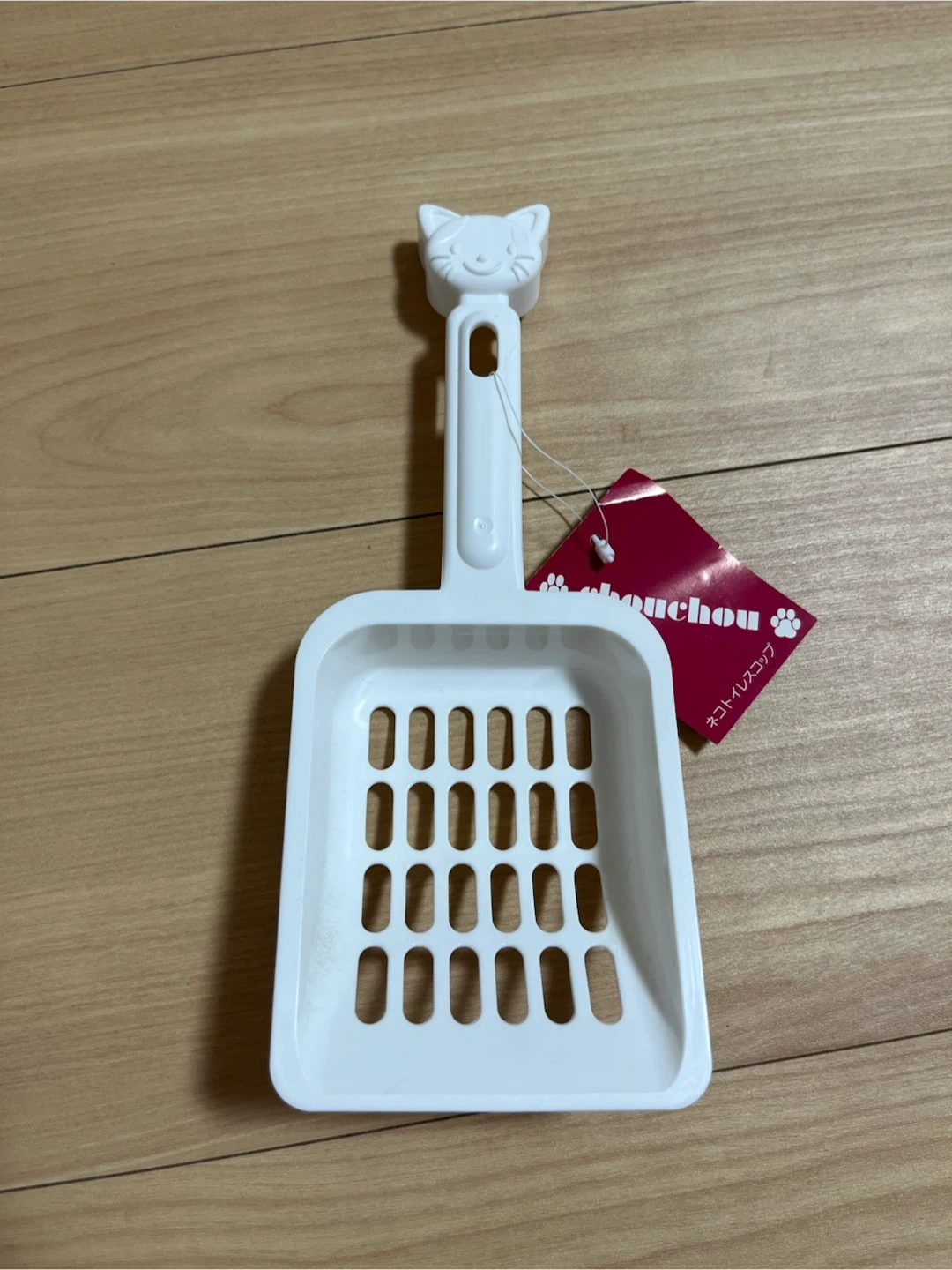 シュシュ ネコトイレ用スコップ 白