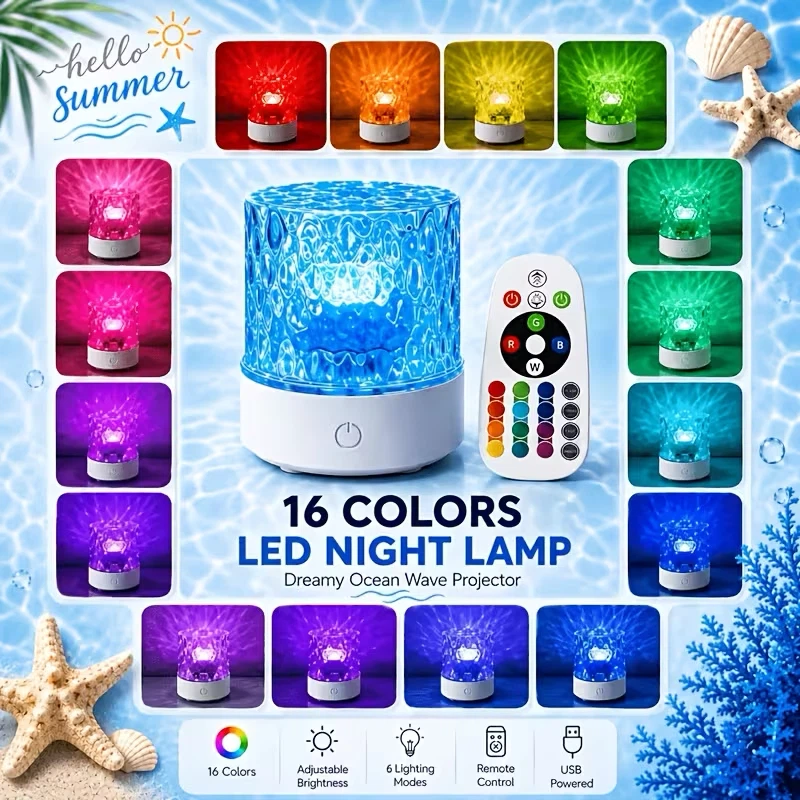 新品LEDナイトランプ オーシャンウェーブ プロジェクター