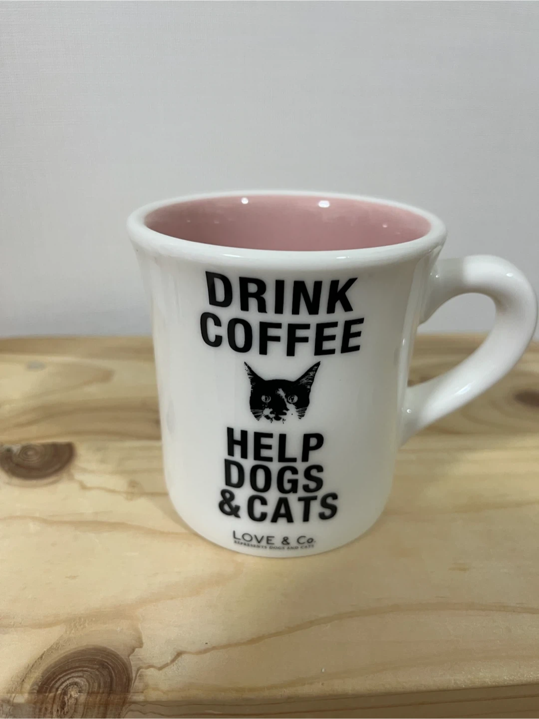 ラブアンドコー マグカップ ピンク 猫
