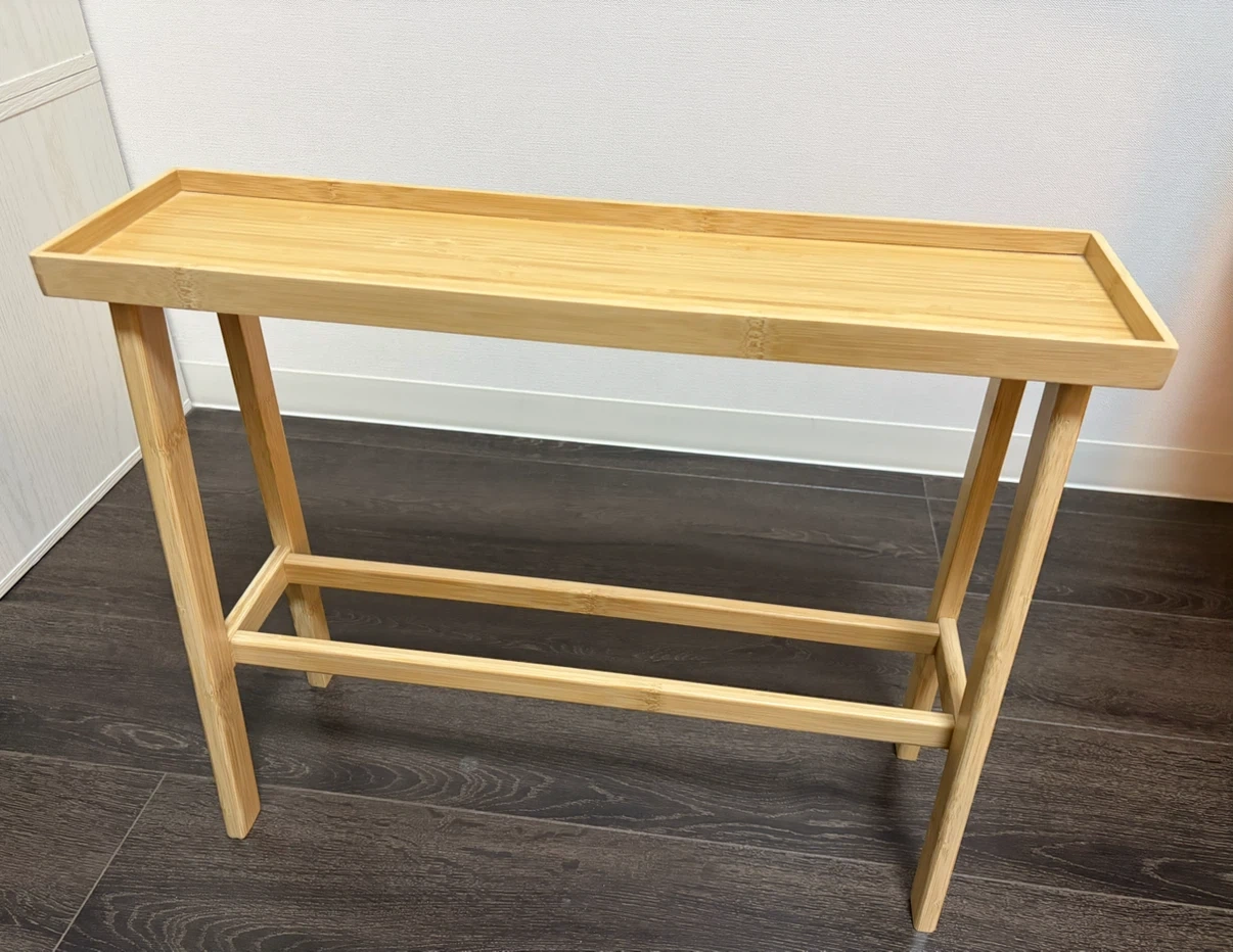 無印良品 竹材 スリムトレーテーブル