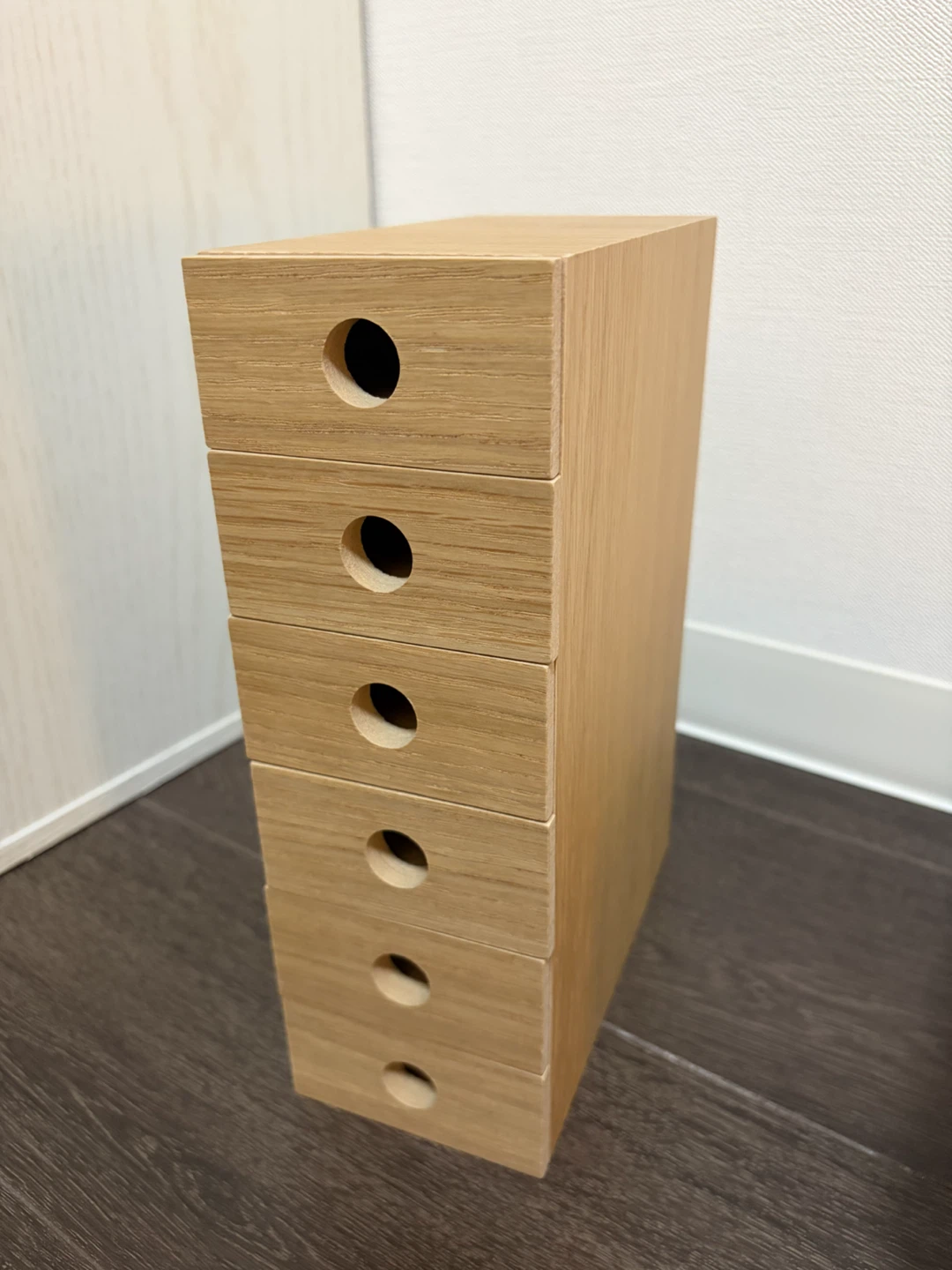 無印良品 木製小物収納 6段ケース