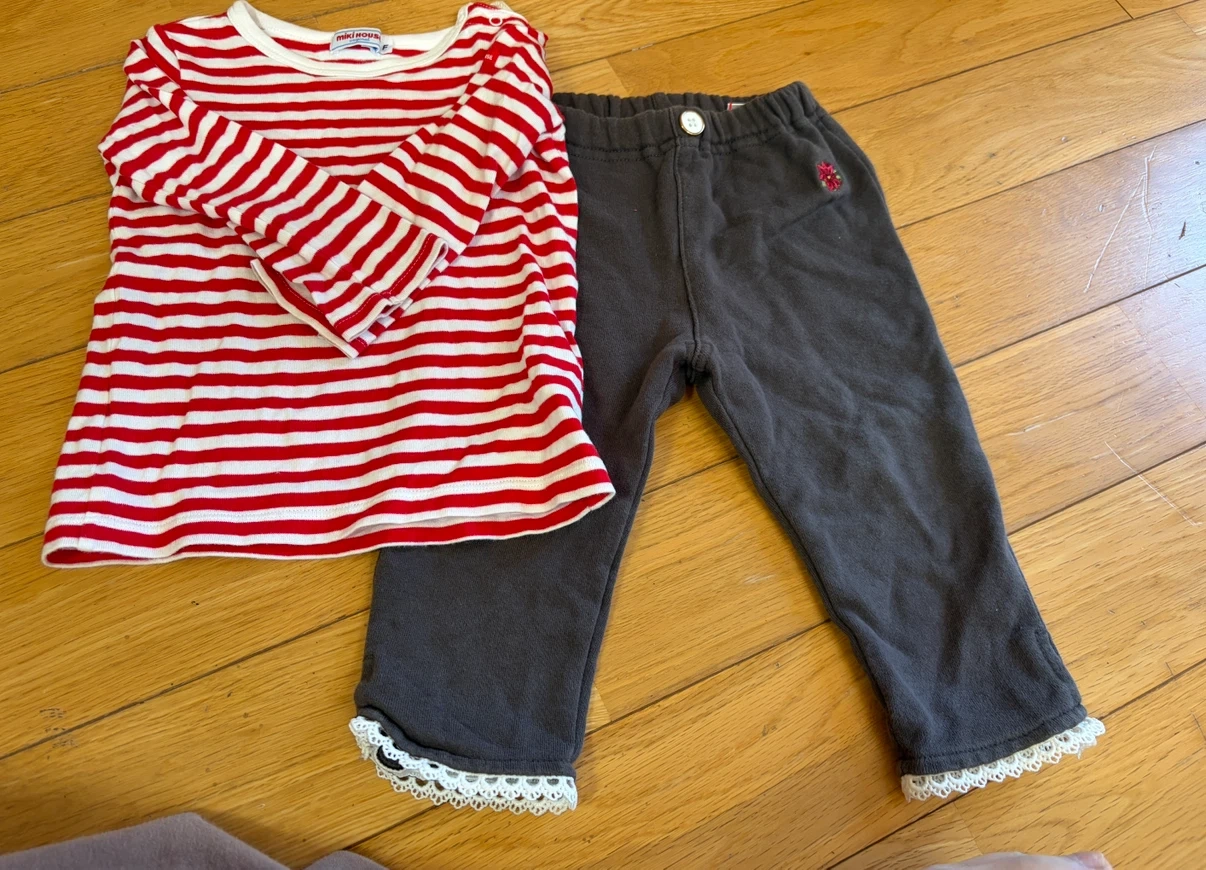 ミキハウス のトップス とパンツ セット
