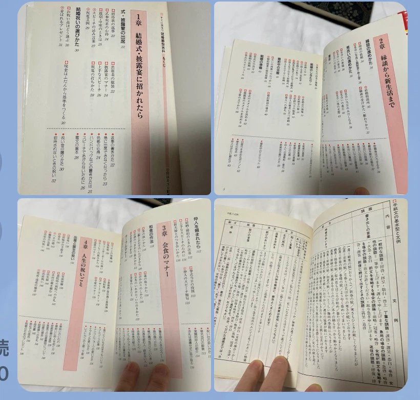 ほぼブックカバー(着物生地¥700)代　おまけ付　すぐに役立つ冠婚葬祭百科 吉沢久子監修 成美堂出版の写真2枚目