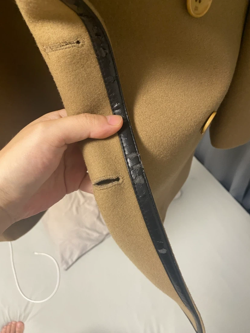 balenciaga バレンシアガ フード付きコート ベージュ 44サイズの写真5枚目