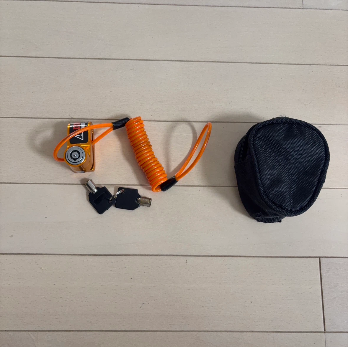 ディスクロック オレンジ 盗難防止