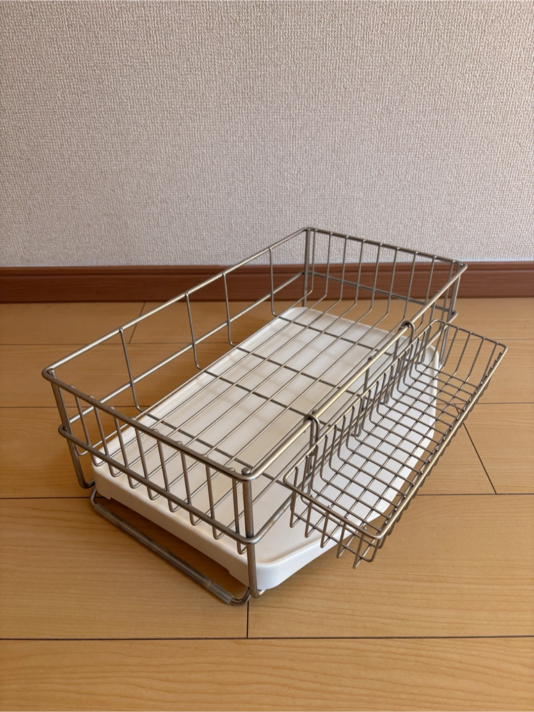 KEYUKAステンレス製 水切りカゴ 水うけセットの写真3枚目