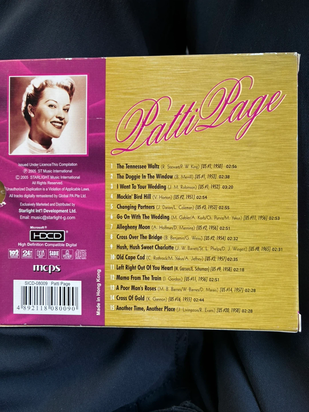 パティ・ペイジ ベストCD