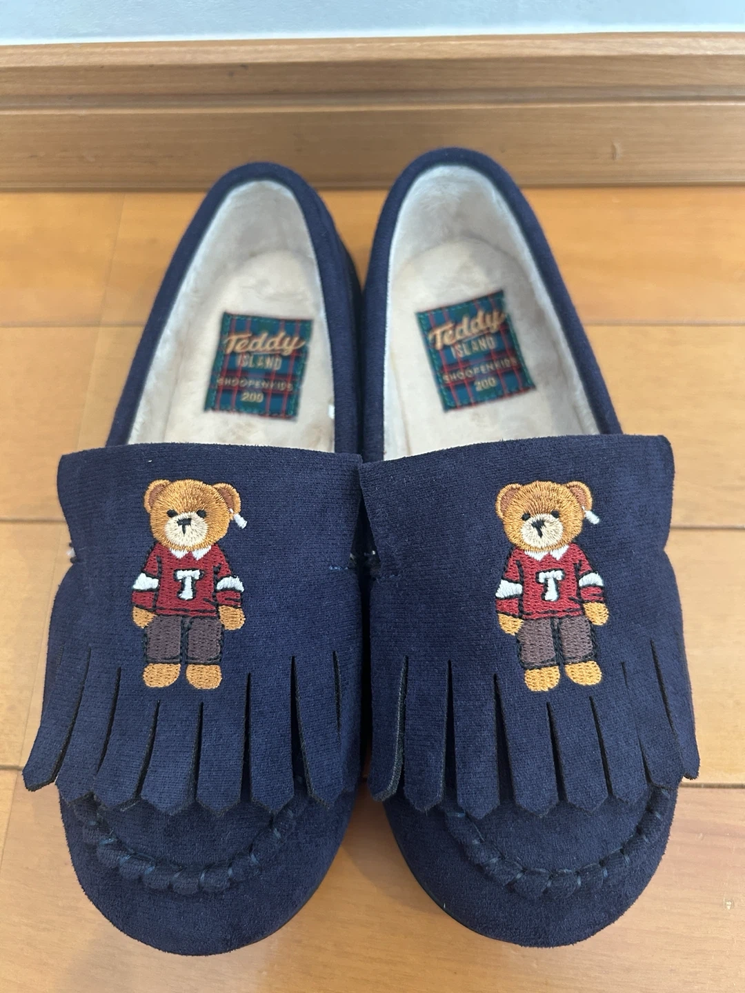 (美品)テディアイランド モカシン 20cm ネイビーの写真2枚目