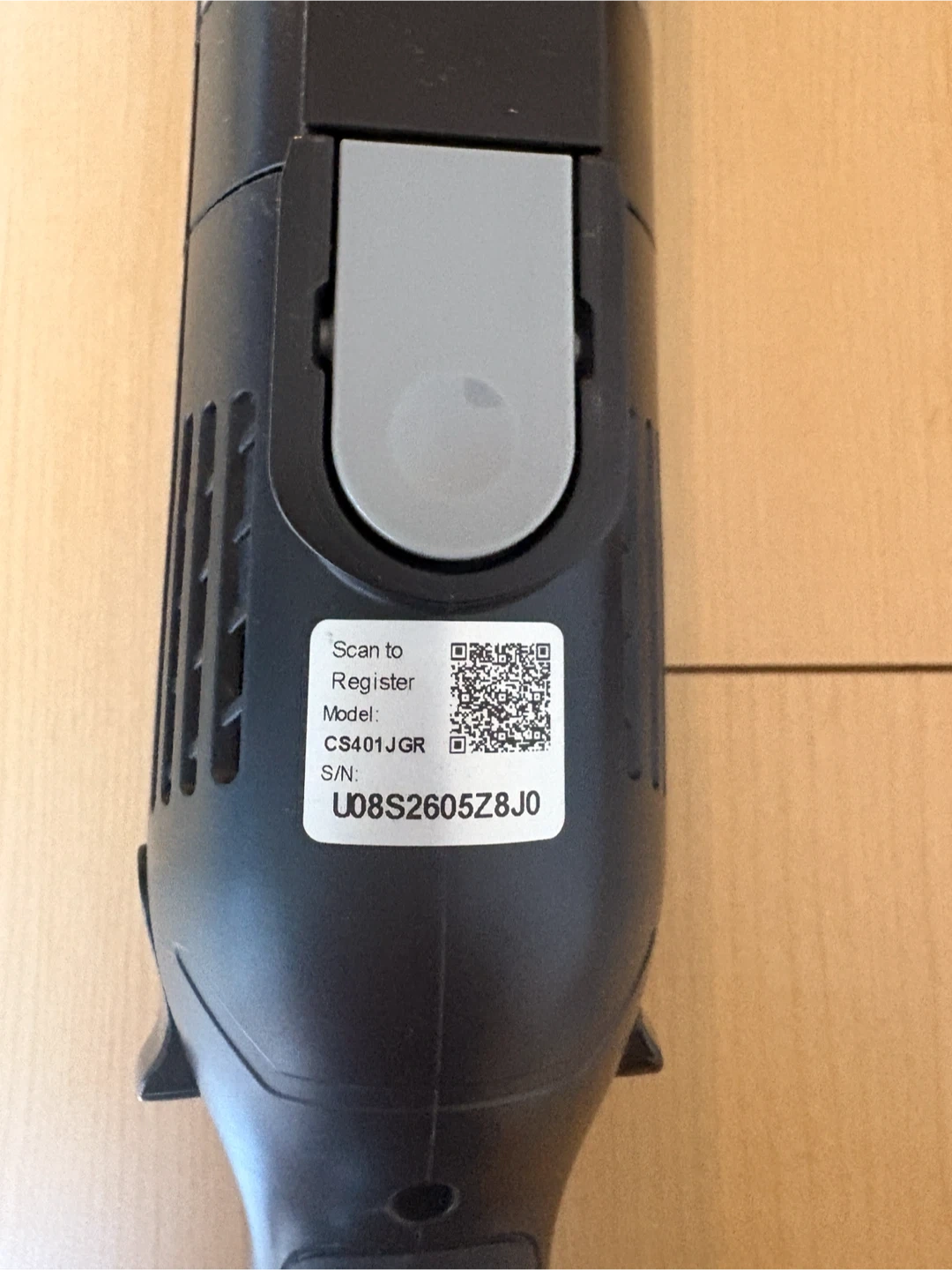 シャーク コードレス掃除機 CS401JGRの写真3枚目