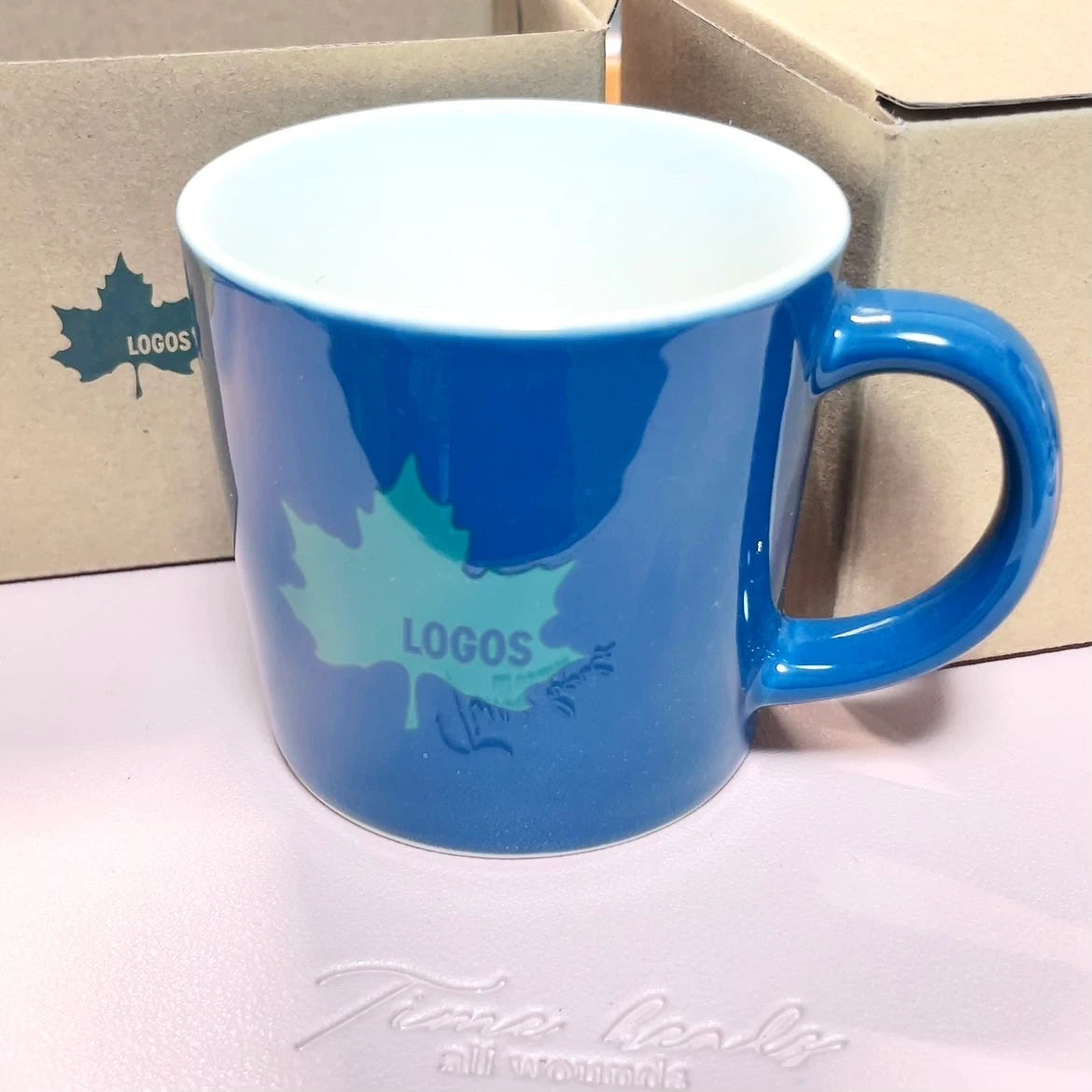 ロゴス カラフルマグ 250ml ブルー 2個セット