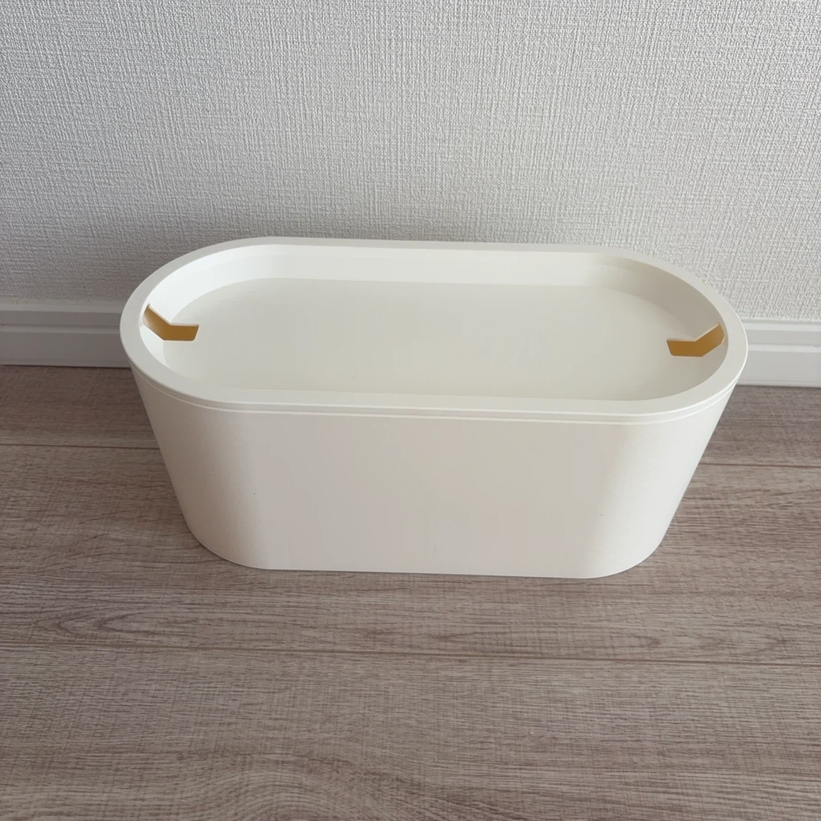 IKEA ケーブルボックス ホワイト 蓋付き