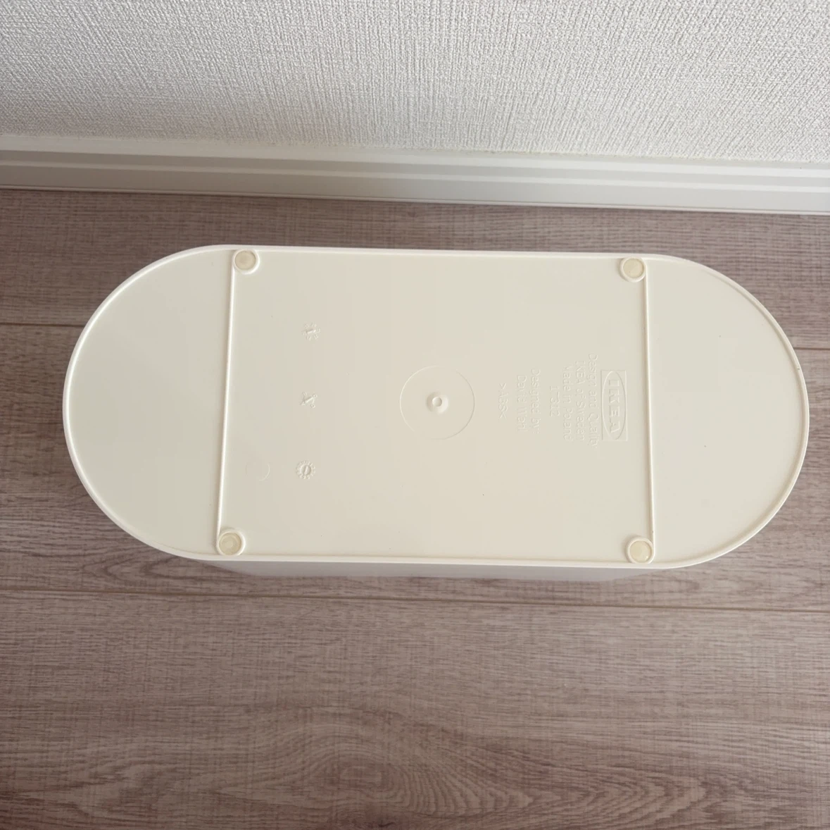IKEA ケーブルボックス ホワイト 蓋付きの写真5枚目