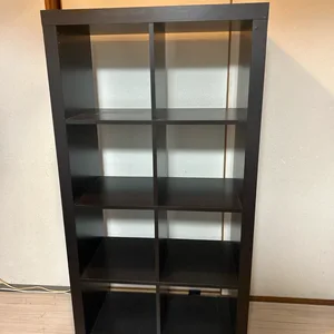 イケア シェルフユニット カラックス ダークブラウン