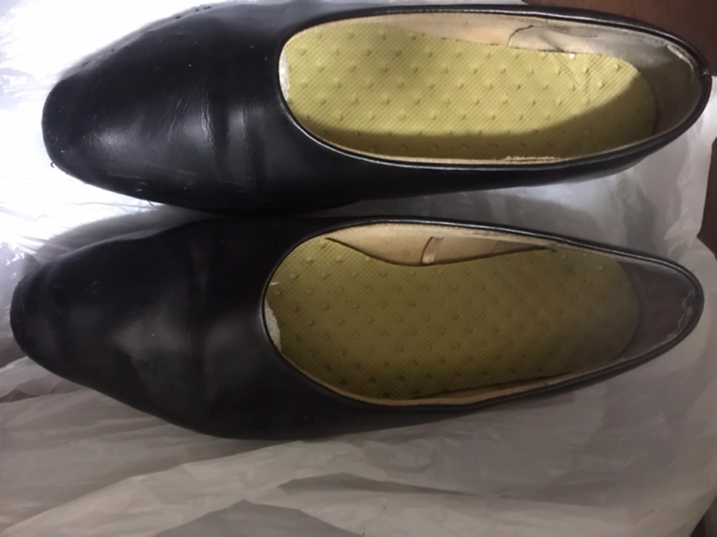 中古黒革靴