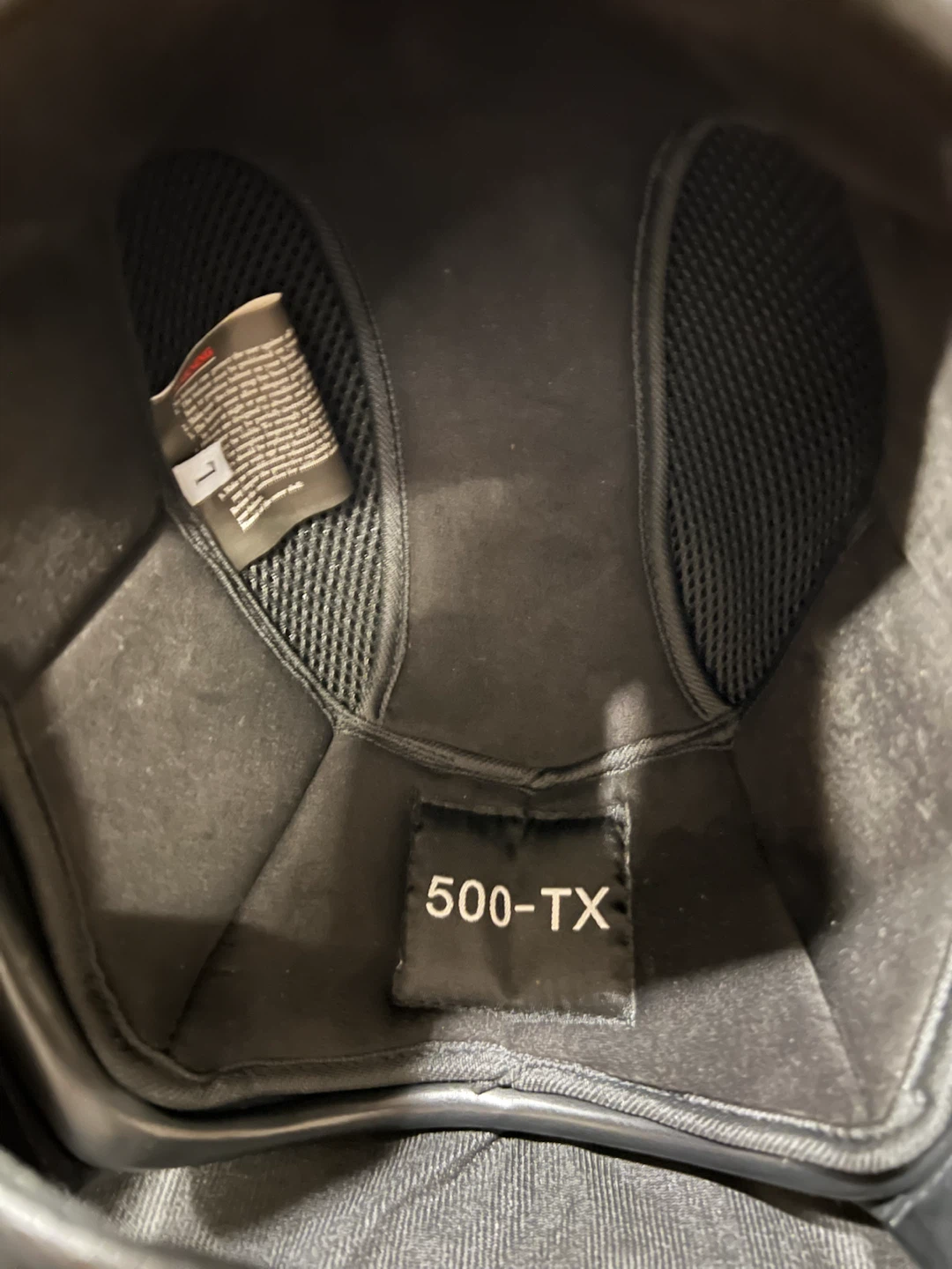 500TXタイプ ジェットヘルメット アイボリー Lサイズ 保存袋付きの写真4枚目