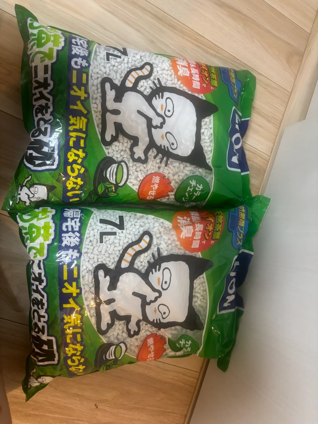 ライオン 猫砂 ニオイをとる砂 7L×2袋