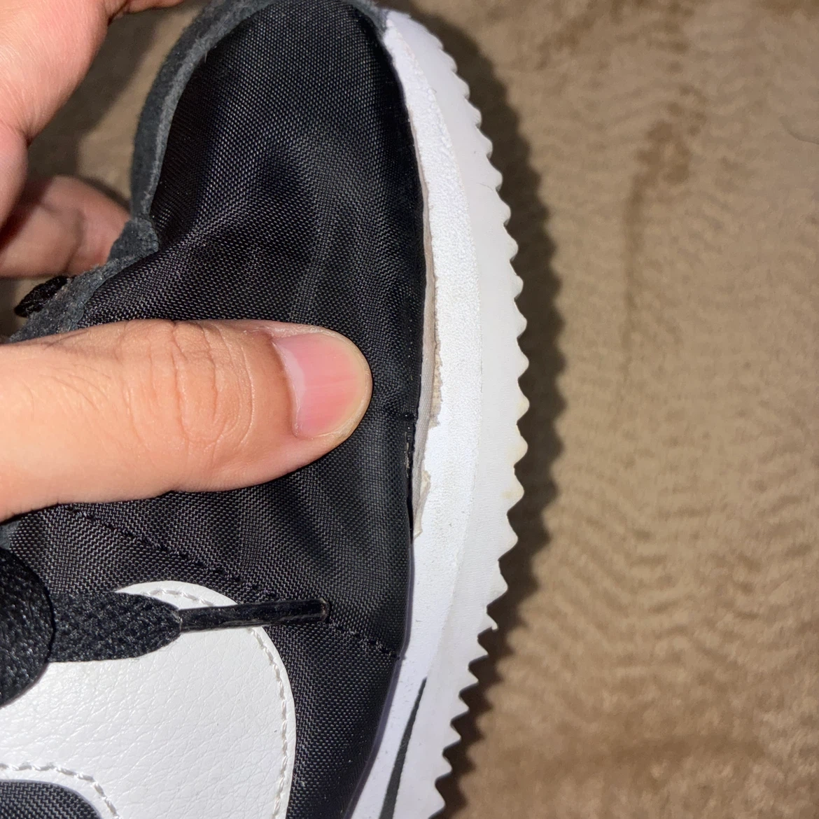 Nike ナイキ Cortez コルテッツ ブラック/ホワイト 24.5cmの写真8枚目