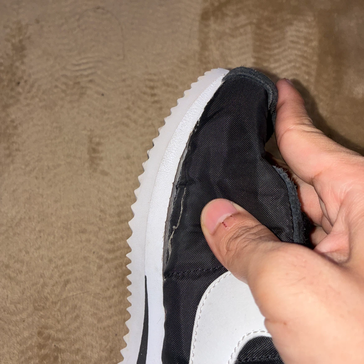 Nike ナイキ Cortez コルテッツ ブラック/ホワイト 24.5cmの写真9枚目