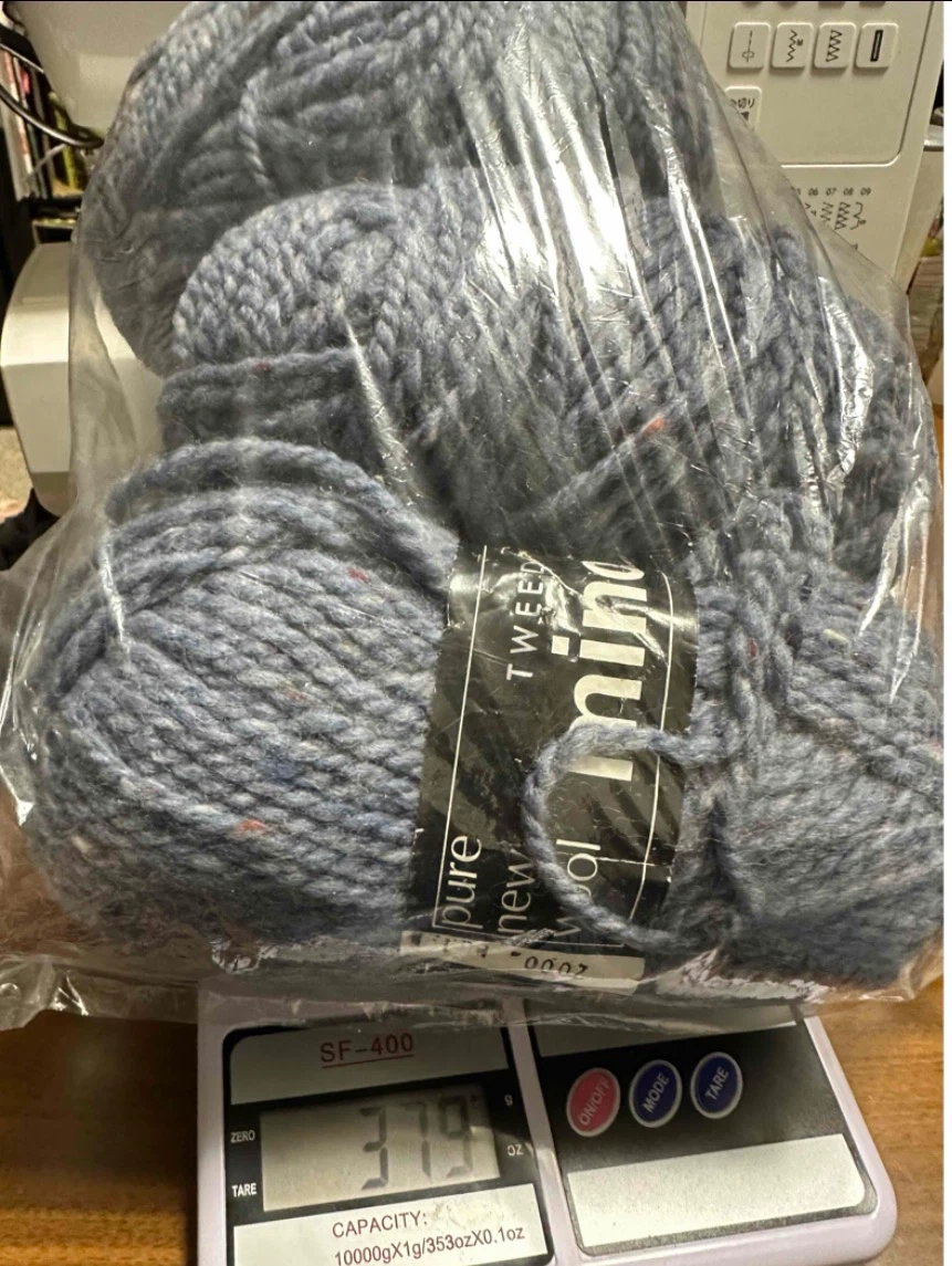 ピュアニューウール TWEED minos 極太? ウール100% 365g