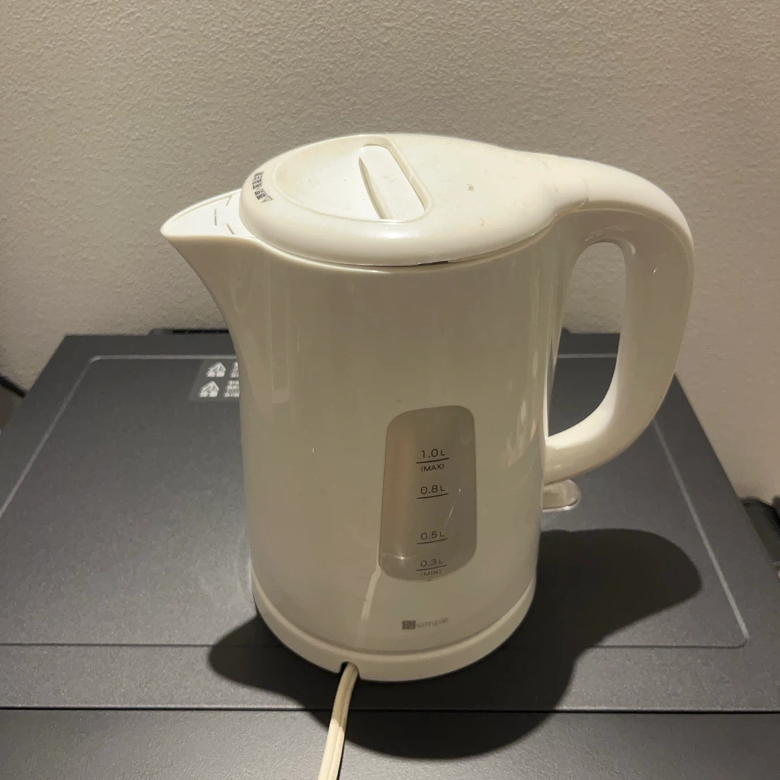 ニトリ nシンプル 電気ケトル 1.0Lの写真2枚目