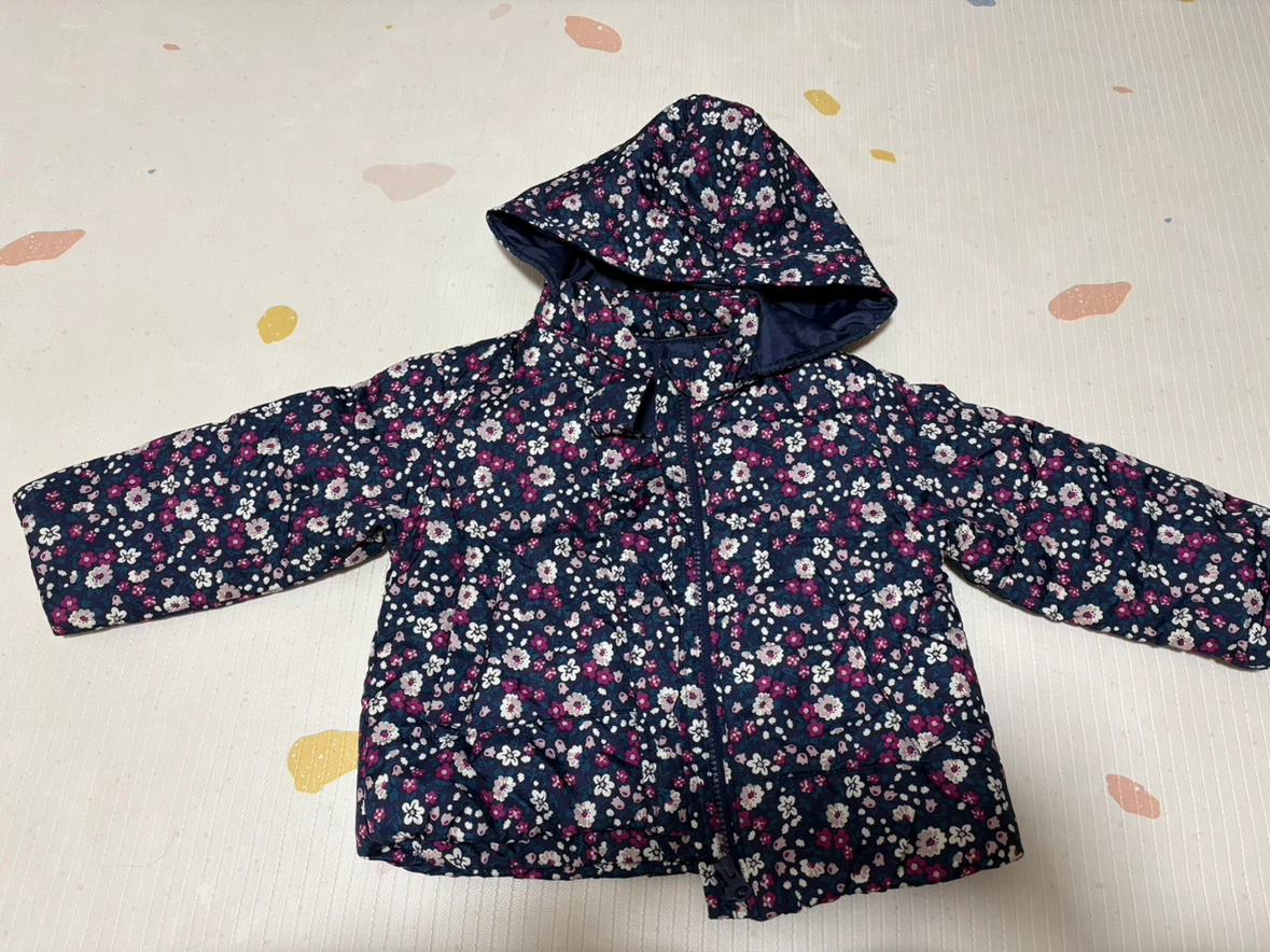 アプレレクール 花柄中綿ジャケット 100cm