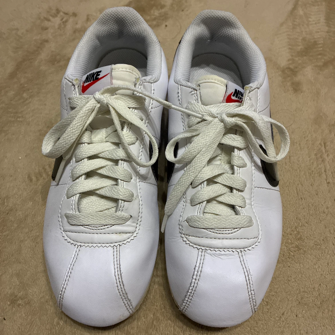 NIKE CORTEZ ナイキ コルテッツ ホワイト ブラック ブルー 24cmの写真2枚目