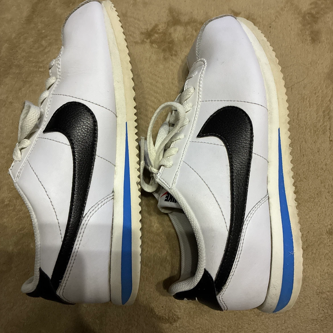 NIKE CORTEZ ナイキ コルテッツ ホワイト ブラック ブルー 24cmの写真4枚目