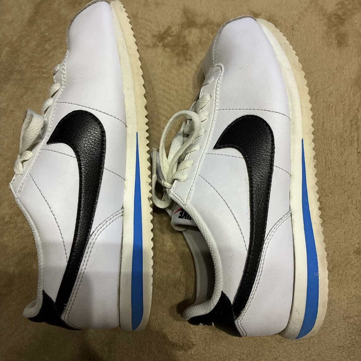 NIKE CORTEZ ナイキ コルテッツ ホワイト ブラック ブルー 24cmの写真4枚目
