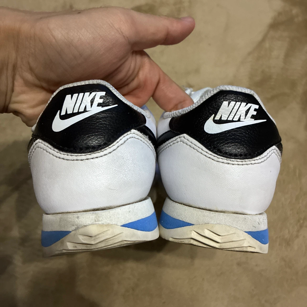 NIKE CORTEZ ナイキ コルテッツ ホワイト ブラック ブルー 24cmの写真6枚目