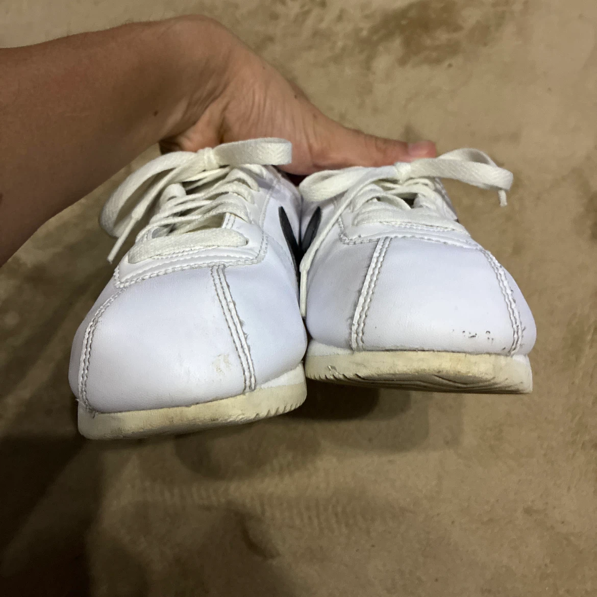 NIKE CORTEZ ナイキ コルテッツ ホワイト ブラック ブルー 24cmの写真7枚目