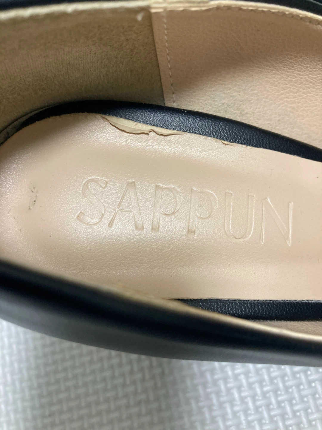 サップン SAPPUN ブラック　24㌢　ヒール7㌢の写真2枚目
