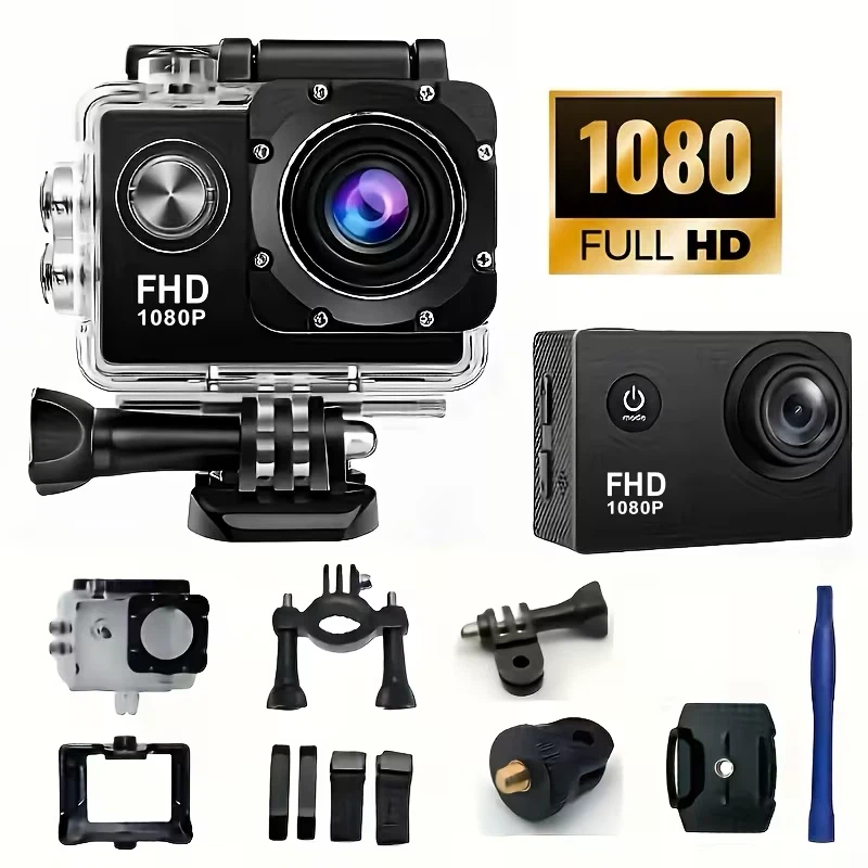 新品アクションカメラ 1080P FHD