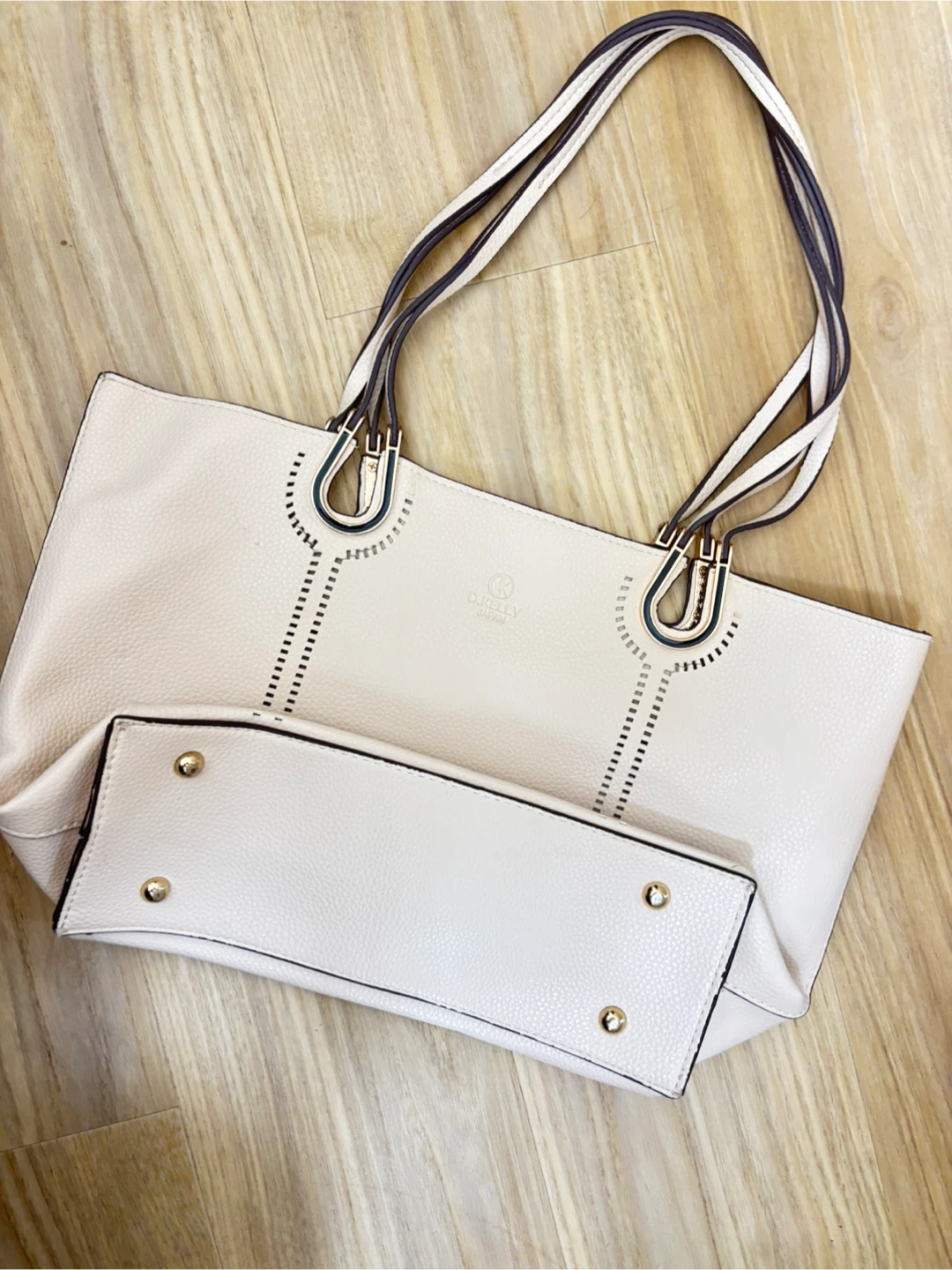 （訳あり）D.KELLY JAPAN トートバッグ アイボリー