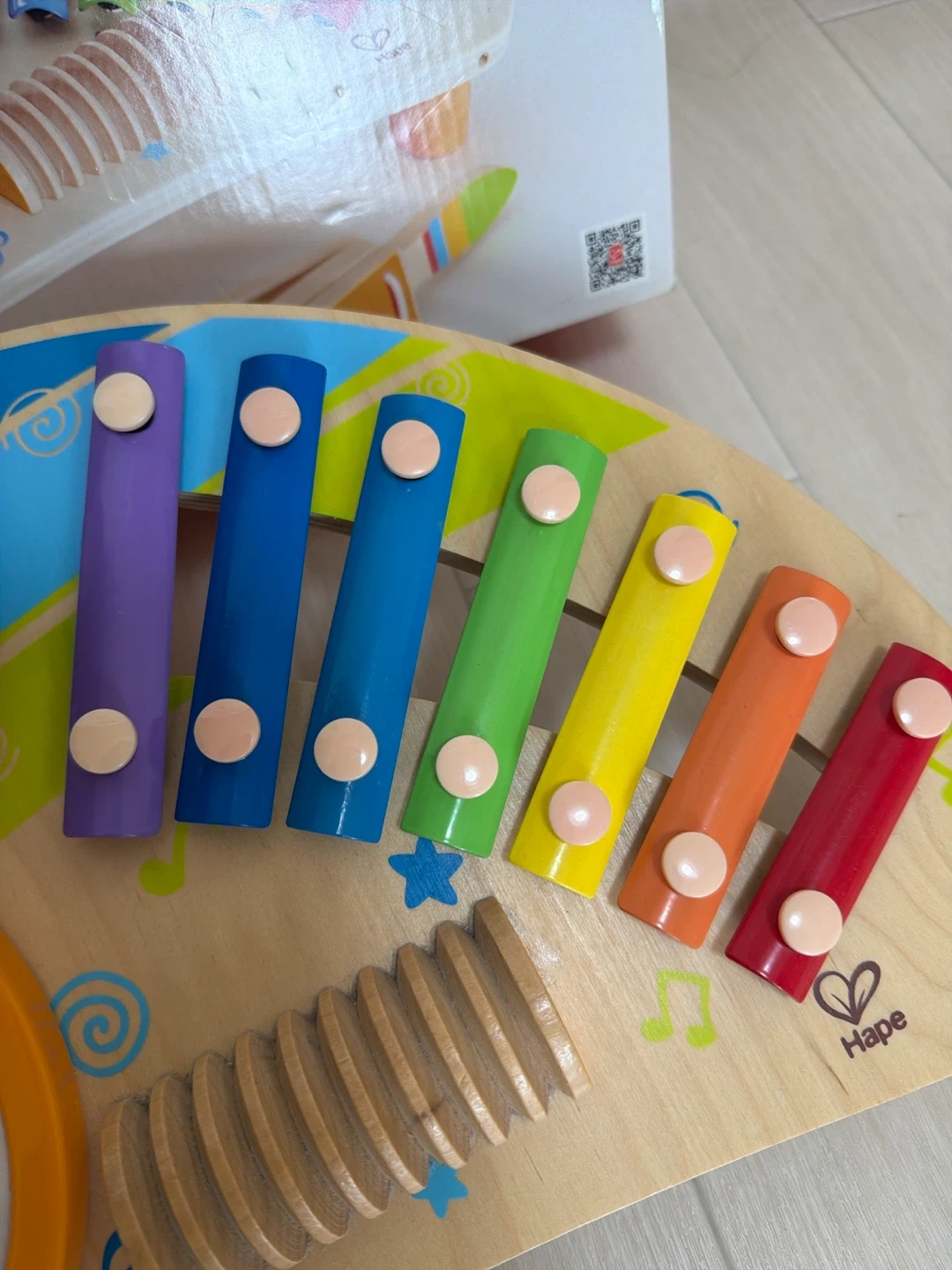 美品☆ハペ マイティミニバンド 楽器セット 木製おもちゃの写真3枚目