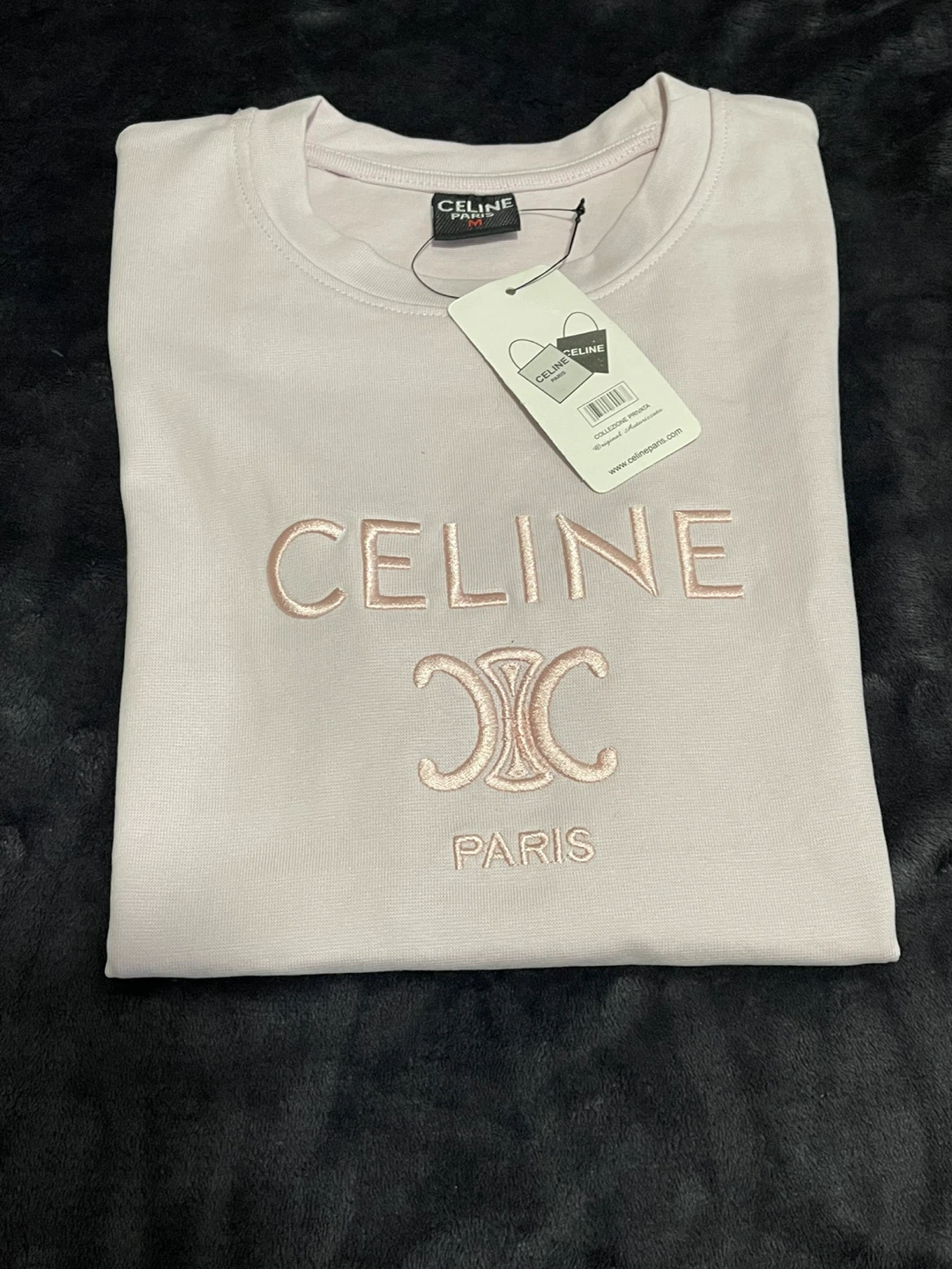 セリーヌ Tシャツ ピンク Mの写真4枚目